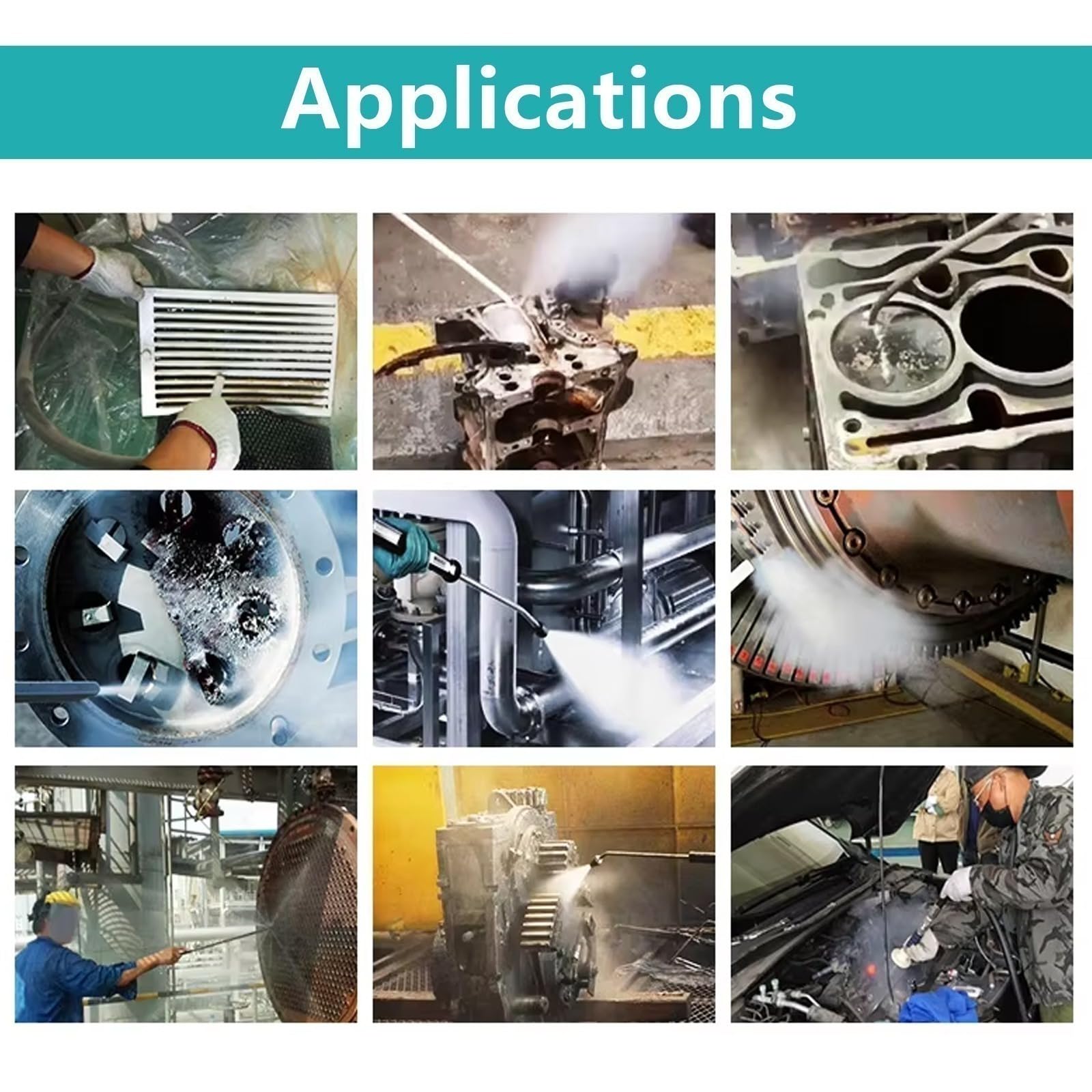 Macchina di pulizia del ghiaccio secco industriale del pulitore di esplosione di ghiaccio secco per la pulizia dei macchinari, manutenzione dell'attrezzatura Sistema di pulizia non abrasivo per