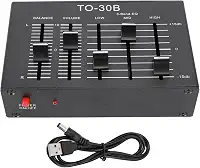 3 Equalizador Banda, pré -amplificador Estéreo Eq Com Fonte Alimentação Isolada HIFI Baixo Ruído para Dispositivos de áudio Guitars Alto -falantes