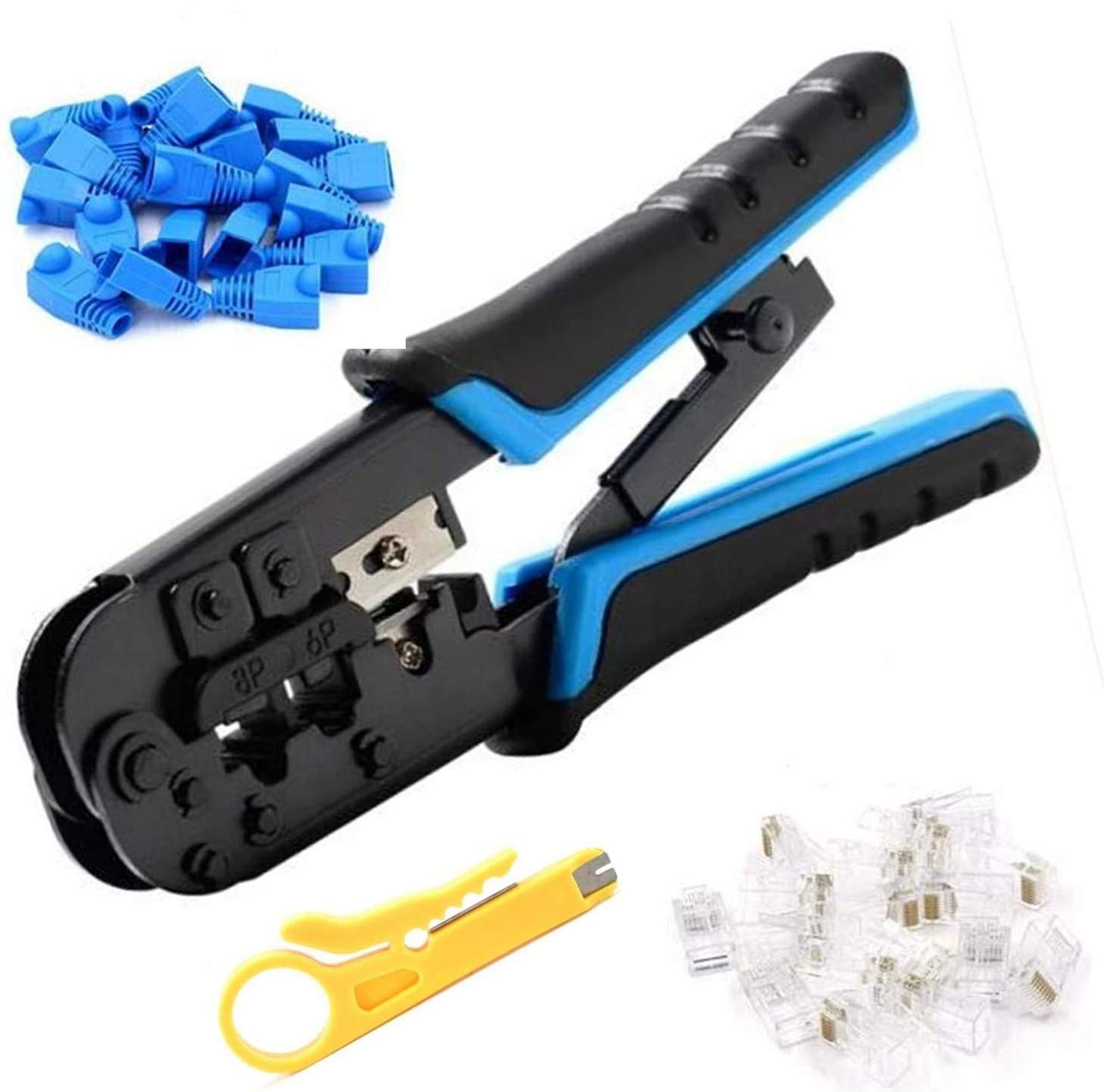 Buy Gaobige Rj45 Crimp Tool Cat5 Cat5e Cat6 Crimping Tool Kit Online at