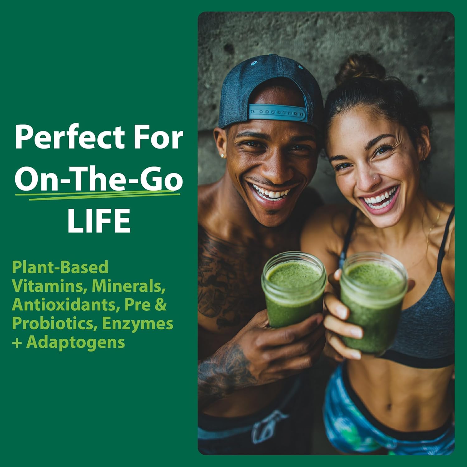 MacroLife Naturals Macro Greens Superfood Powder – 38 Superfoods with Probiotics, Digestive Enzymes & Adaptogens | Non GMO, Vegan, Gluten Free | 18B CFU | 10 oz (30 Servings)