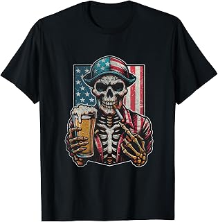 Craft Beer American Flag USA, 4th July Alcohol Brew, Brewery T-Shirt