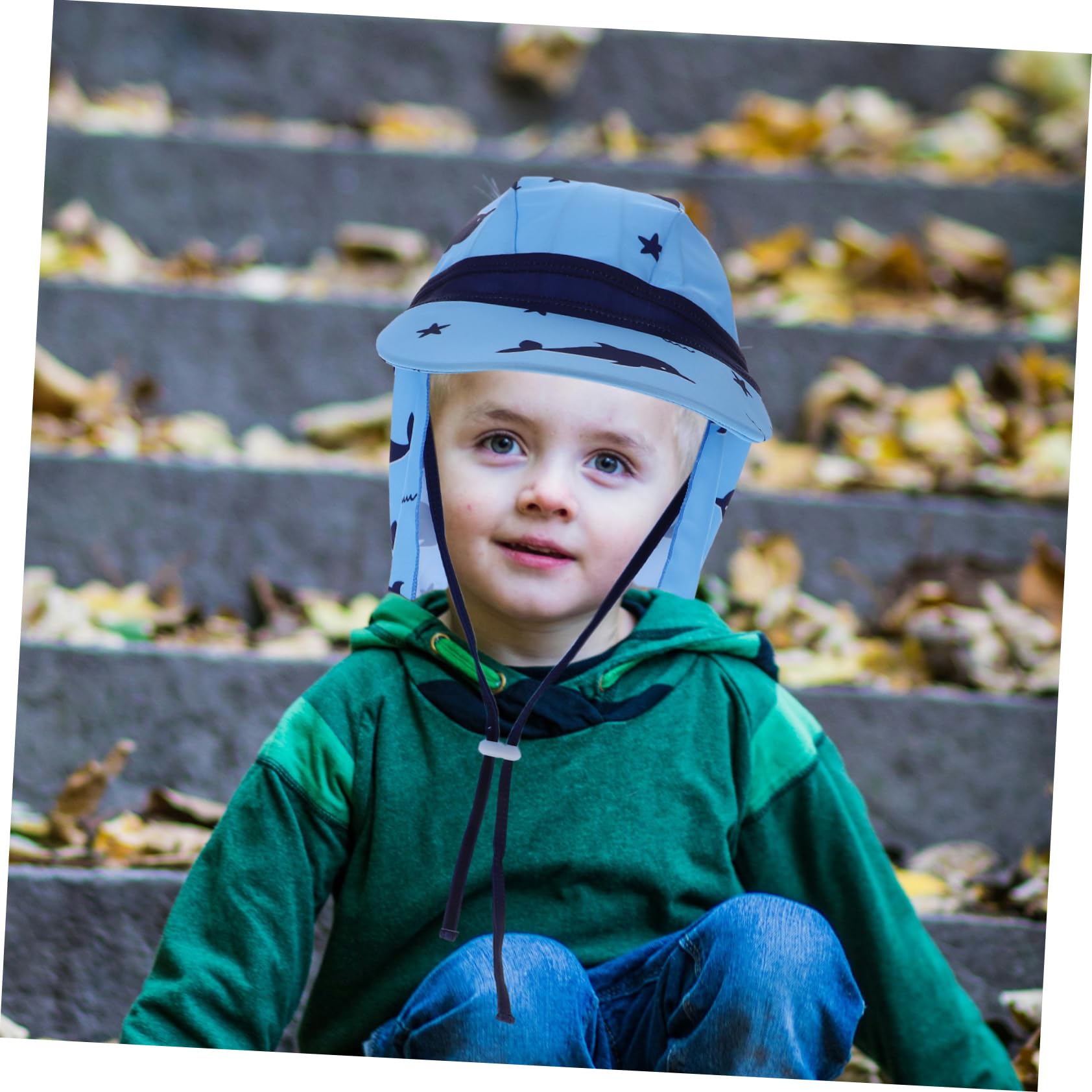 PACKOVE 3st Sonnenhut Für Lüfter Sonnenhut Kleinkind Mütze Strohhut Kindersonnenbrille Jungen Fäustlinge Neugeboren Babymütze Fischerhut Fisch Stirnband Polyester Blue