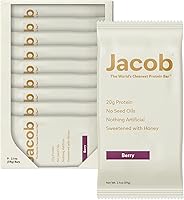Vista 1 de Barra Jacob, barras de proteína, mix de frutos del bosque (9 barras en total) - 20g de proteína alimentada con hierbas, sin aceites de semillas