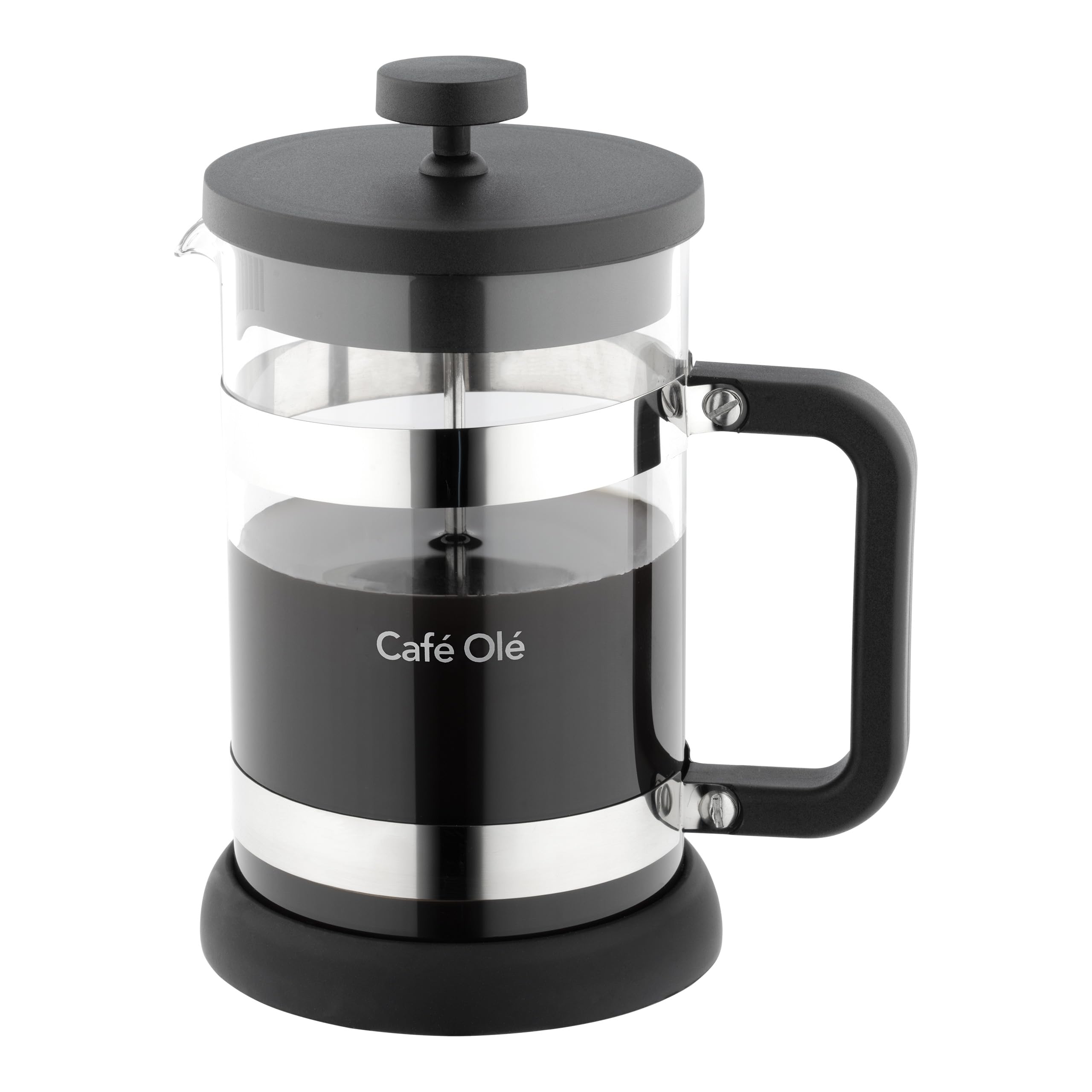 Café Olé Moderno Cafetière, French Press coffee maker, stainless steel mesh filter