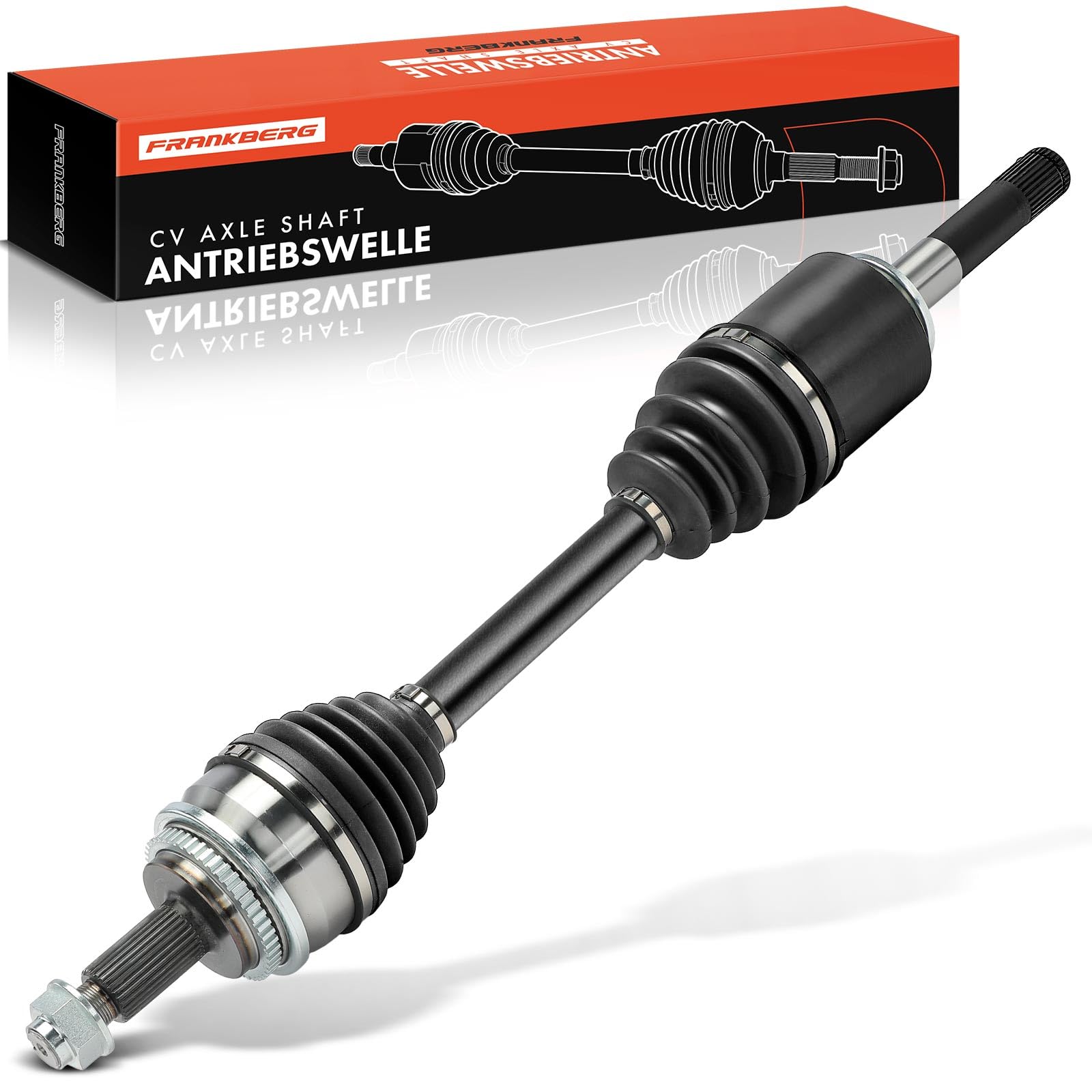 Frankberg Eje motriz Eje de transmisión con ABS Ring Eje trasero Izquierda Compatible con Discovery III L319 Discovery IV L319 Discovery IV LA Range Rover Sport L320 Replace# 18-271421