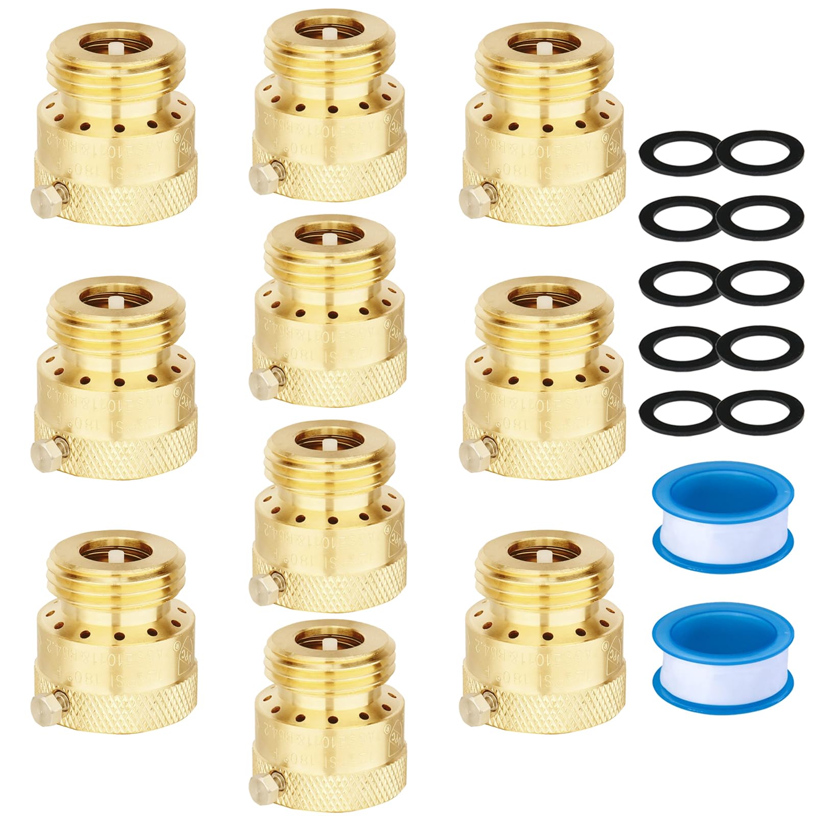 WHK 3/4 Inch Hose Bib Backflow Preventer 10-Pack