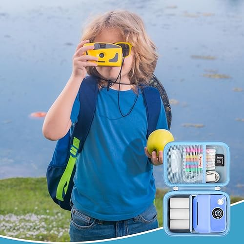 Miniatura 7 de Supmay Estuche rígido de viaje para Gopiupiupara cámara infantil GKTZ, impresión instantánea, cámaras de video digitales para niños pequeños,