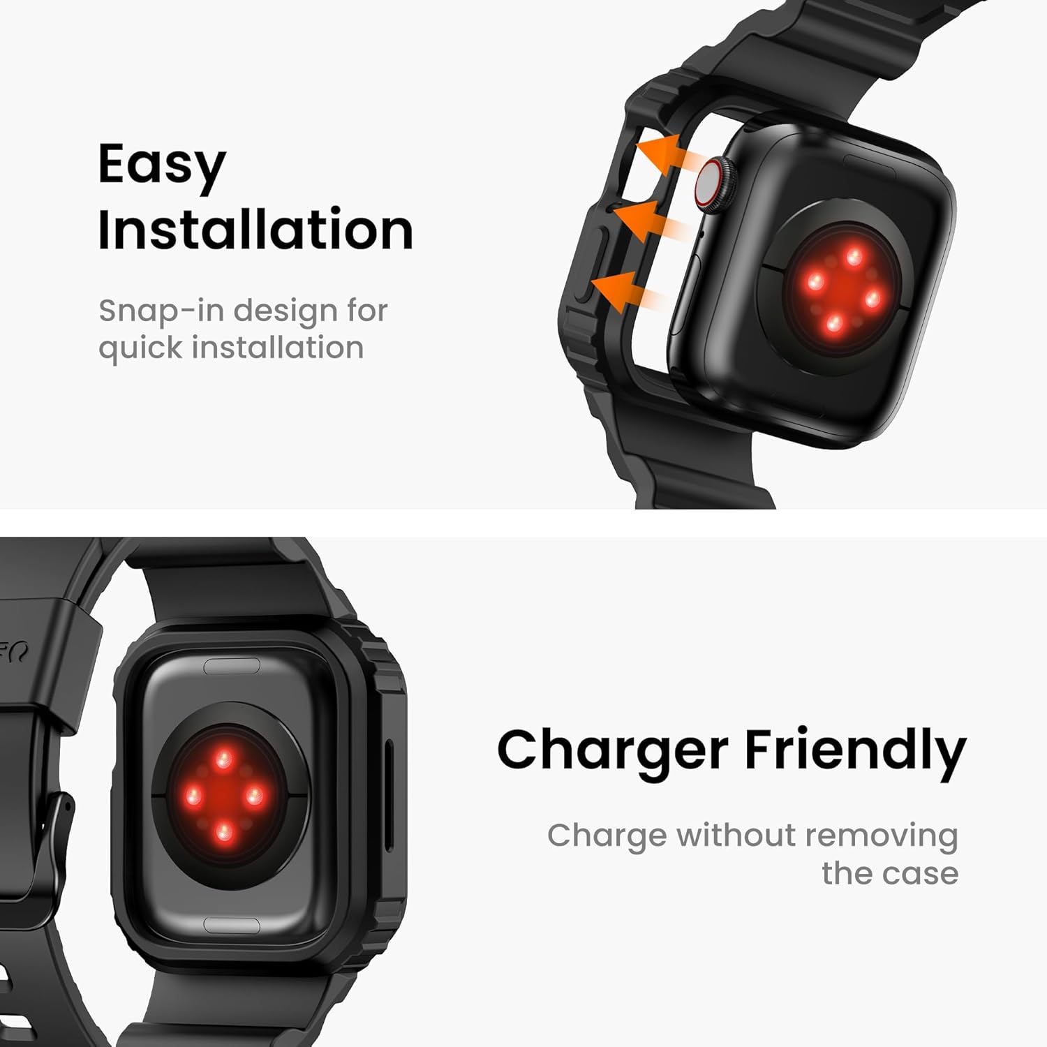 amBand E1 Rugged Band & Case for Apple Watch – Compatible with Series 1–11, SE3/SE2/SE – and Ultra 3/2/1, Lightweight Shockproof Design - Image 6