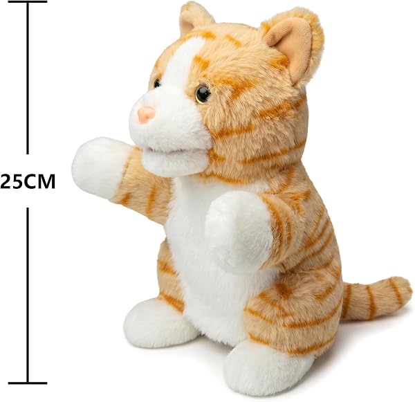LOMTRATS 2026 Tierhandpuppen für Kinder,Kleinkind enthält Wolf,Tiger,Löwe,AFFE und bewegliche offene Münder,perfekt zum Geschichtenerzählen,im Vorschulalter und als Geburtstagsgeschenk - 2