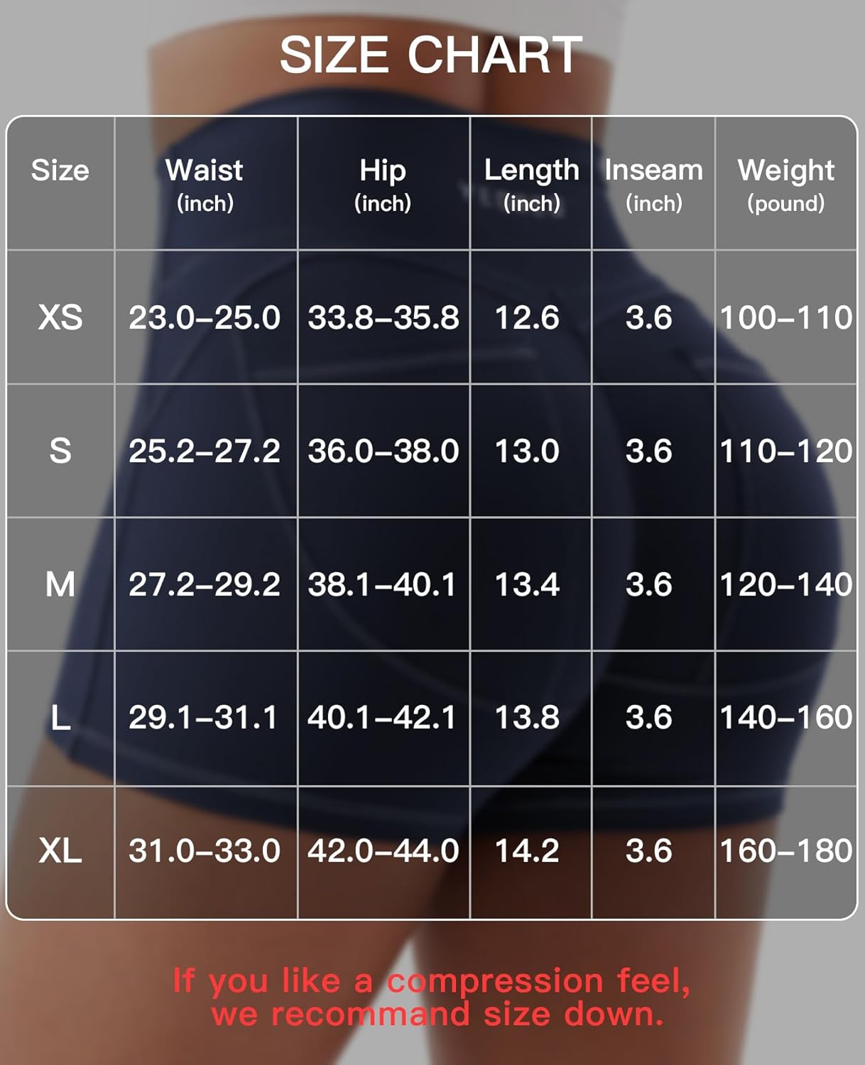 YEOREO CoreFlex Denim Look Pocket 3.6'' Workout Shorts for Women Scrunch High Waisted Yoga Gym Shorts - Image 6