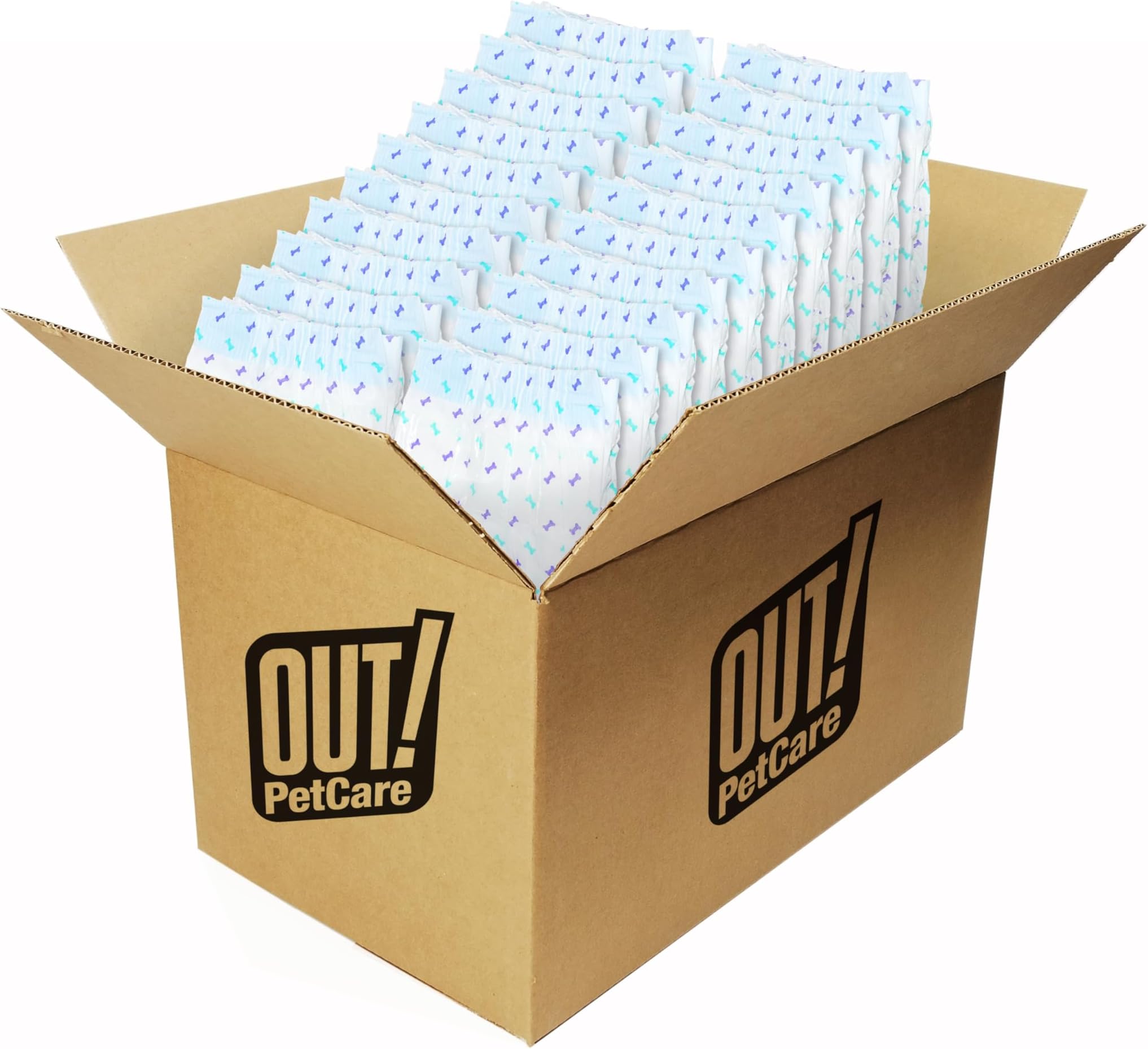 OUT! PetCare Female Dog Diapers, Disposable Dog Diapers, XS/S, 96 Count