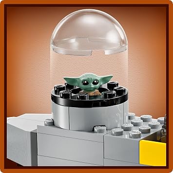 LEGO Star Wars: The Mandalorian Mando and Grogu's N-1 Starfighter Creative Toy Making Set for Kids Ages 75410-4 and Over, Birthday Gift (92 Pieces)