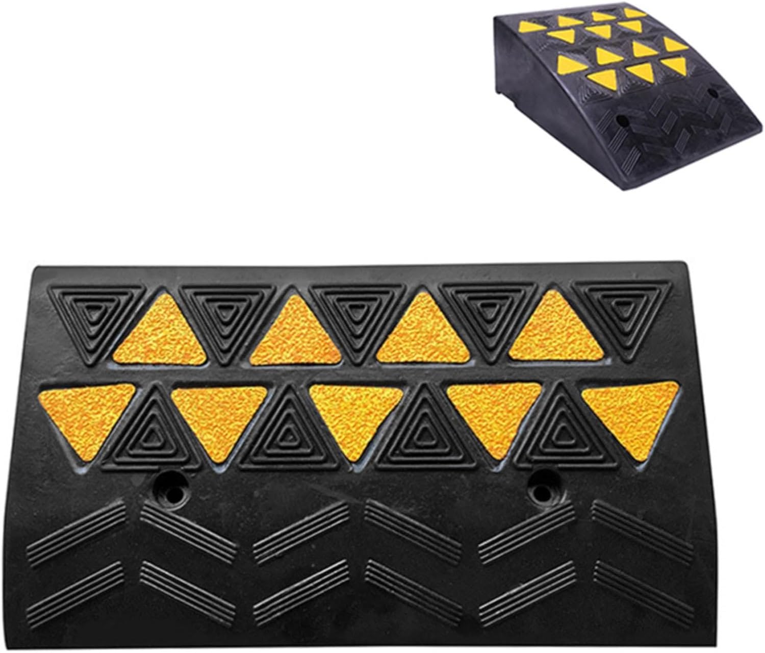 Rampa de umbral de caucho ligera y resistente 3.1 pulg miniatura 1