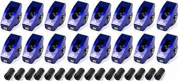 Scorpion Racing 1017 1.6F SBF 3/8 Blue Race Series Rocker Arms Set of 16