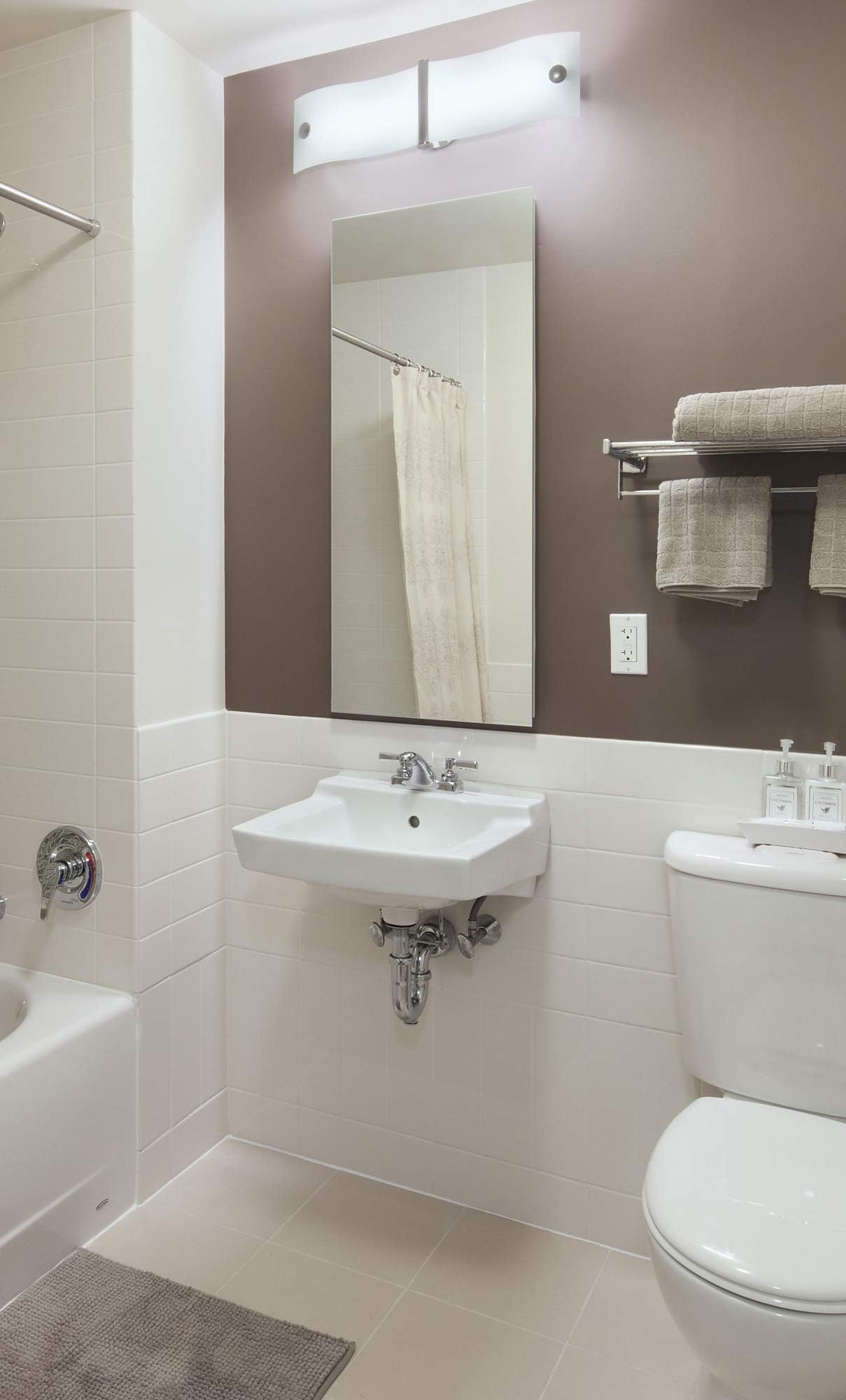 KETCHAM 131PE-MI - 18" W x 36" H Euroline II Series Flush Mounted Polished Edge Mirror Medicine Cabinet