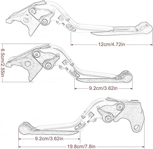 Miniatura 6 de JMORCO Brake and Clutch Lever Clutch Handle Motorcycle Folding Extendable Brake Clutch Lever for Kawasaki VERSYS 1000 2012-2014 Clutch Handle Brake