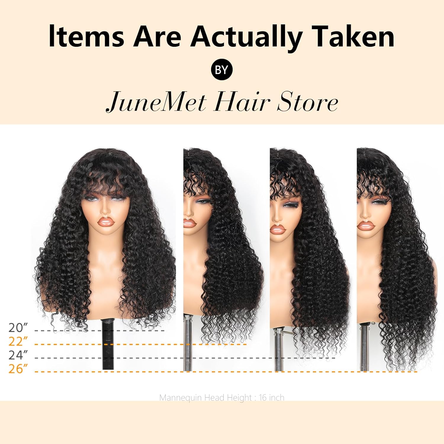 Ruiyu Shaggy Haircuts Curly Wig with Bangs Human Hair 2x4 HD Lace Closure Wear and Go Glueless Wig Water Wave Wigs with Bangs for Black Women 100% Brazilian Virgin Human Hair 20 Inch - Image 5