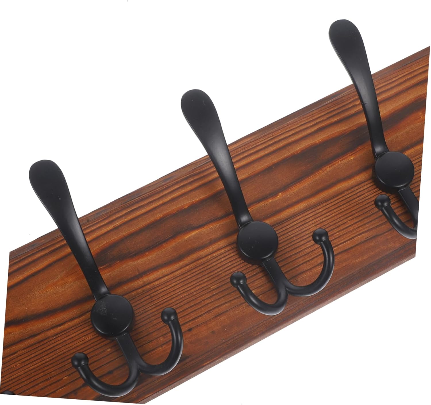 Wooden Wall Mount Key Holder Coat Rack Hooks Heavy Duty Hanger for Keys Mail Organizer Multi-Hook Wall Mount for Home Bathroom Kitchen