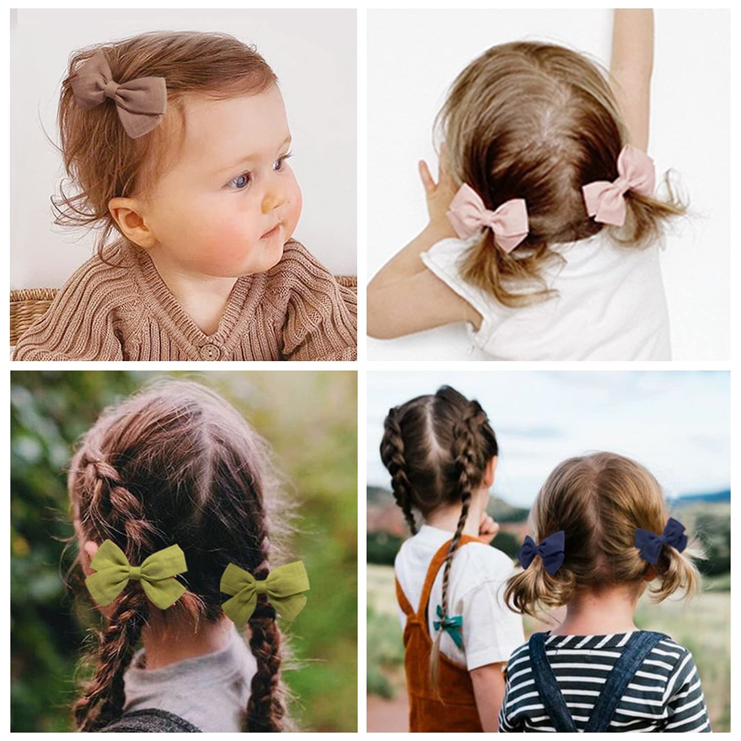Fermagli Per Capelli Originali In Lino Con Fiocco Per Bambine E Donne Grandi Fiocchi Da Marinaio Per Bambini Neonati E Mamme Fermagli A Cocco~p115891462