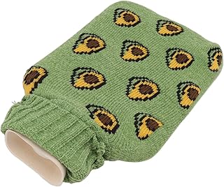 Warm Water Bottle, 2000ML Wide Mouth Hot Water Bottle for Neck (Avocado)