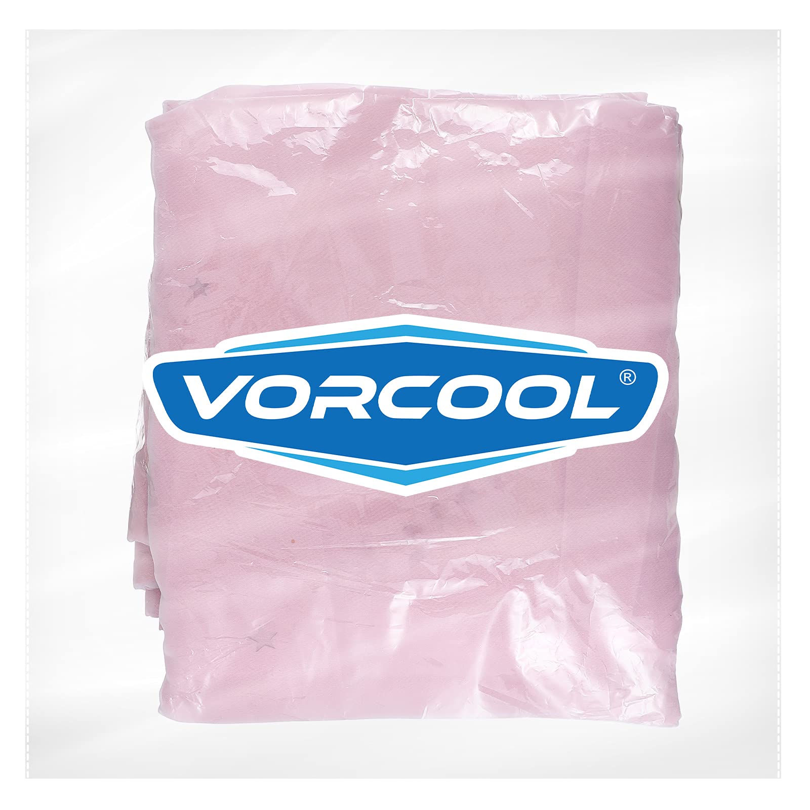VORCOOL Rideau Occultant de Motif Étoiles Creuses avec Double Gaze pour Salon Chambre (Rose)