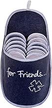 ONVAYA ABS Guest Slippers for Friends, Set of 6, Non-Slip Slippers, Guest Shoes, Slippers, gray