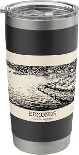 Edmonds Washington Vintage Retro Travel Souvenir Stainless Steel Insulated Tumbler