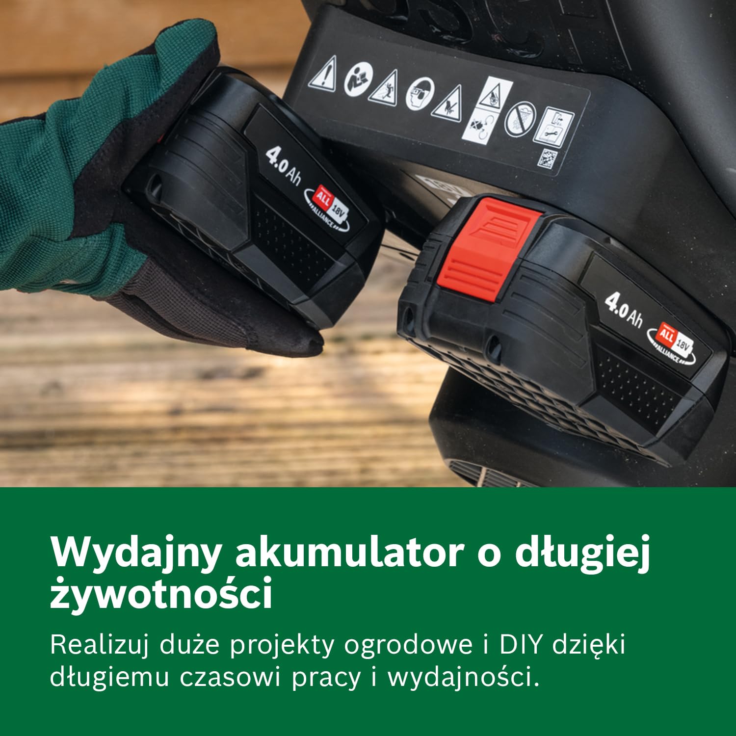 Bosch akumulator PBA 18 V 4,0 Ah W-C (system 18 V, akumulator 4,0 Ah, w kartonie)