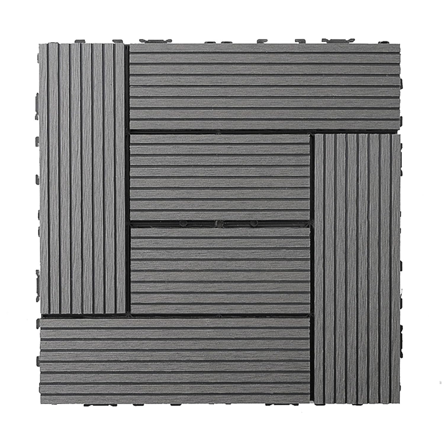Carrelage de sol à emboîtement extérieur grigio revêtement de jardin