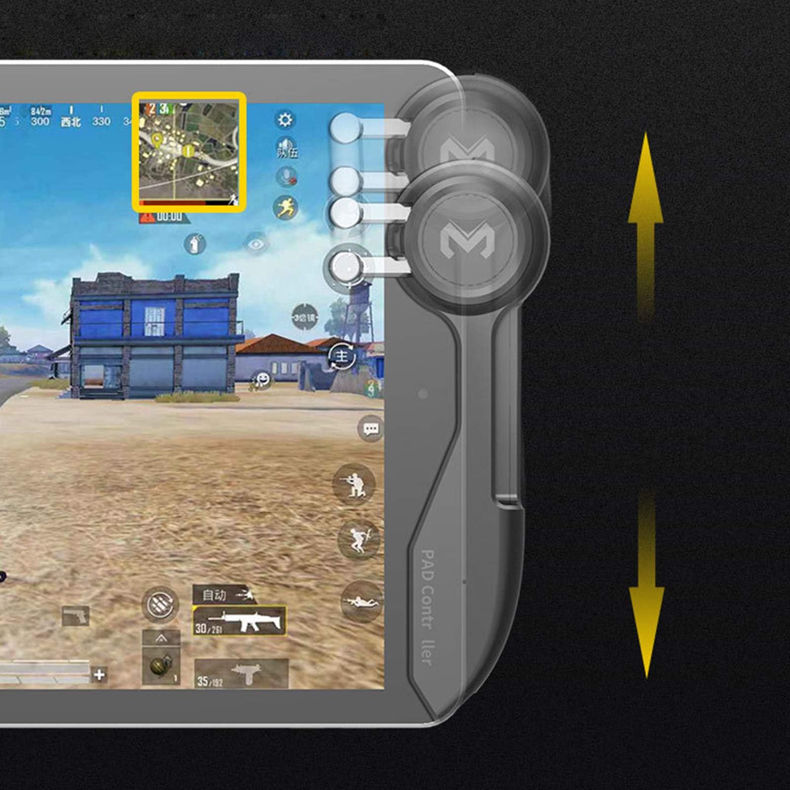 PUBG Mobile Game Controller Joystick Trigger Handle Gamepad für iPad Tablet Android iOS Smartphone L1R1 Shooter Fire Aim Button PUBG Game Gamepads (1 Paar)