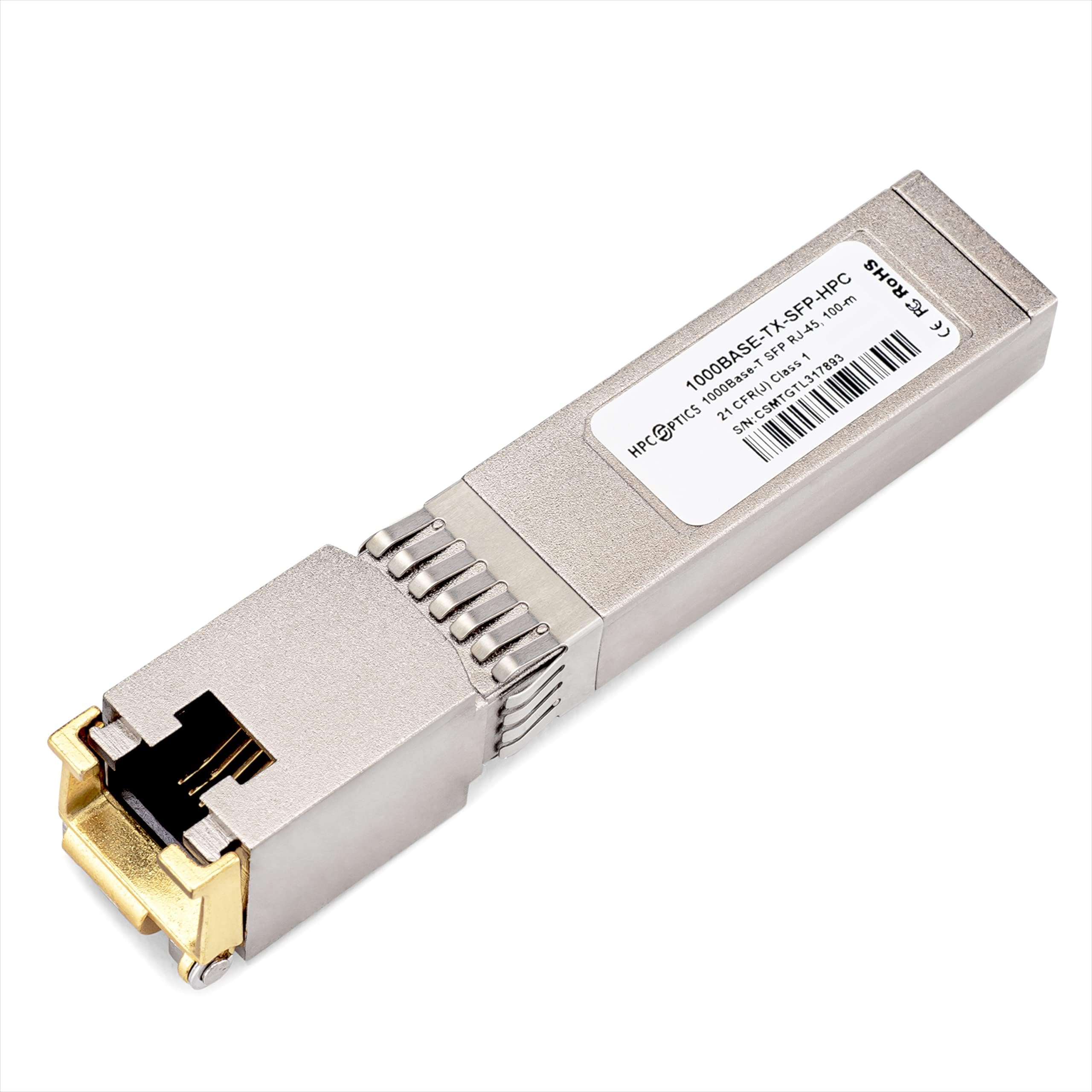 HPC OpticsCompatible with Fortinet FN-TRAN-GC 1000BASE-T Copper SFP Transceiver | 1G-TX RJ-45 100m FN-TRAN-GC-HPC