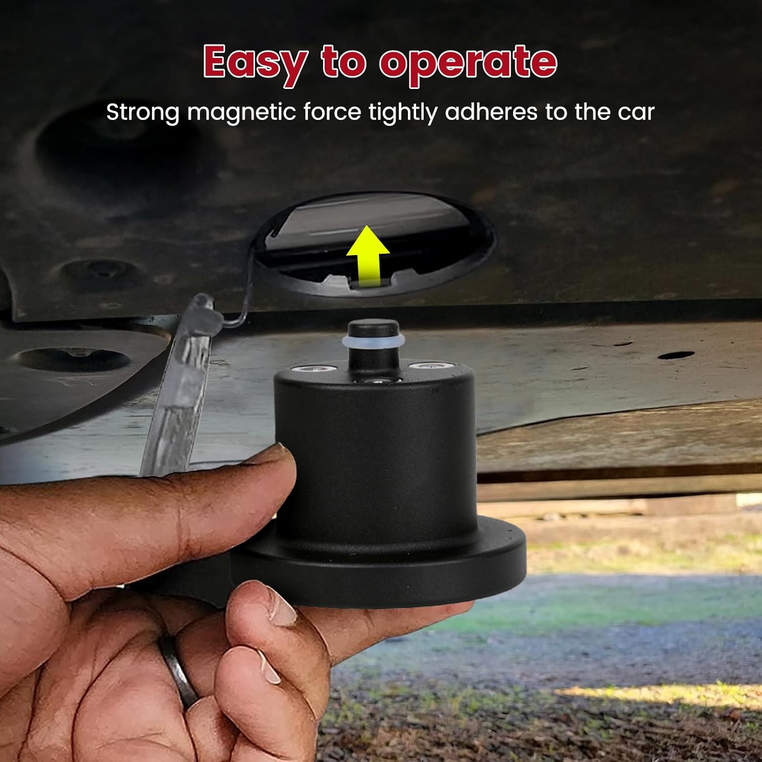 4 Pack Jack Pucks with Storage Case,Heavy Duty Floor Jack Lifting Jack Pad Lift Point Adapter Compatible with Rivian R1T R1S Accessories(Black,Magnetic Base Design)