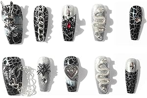 Devil's Cave Reusable Press on Nails