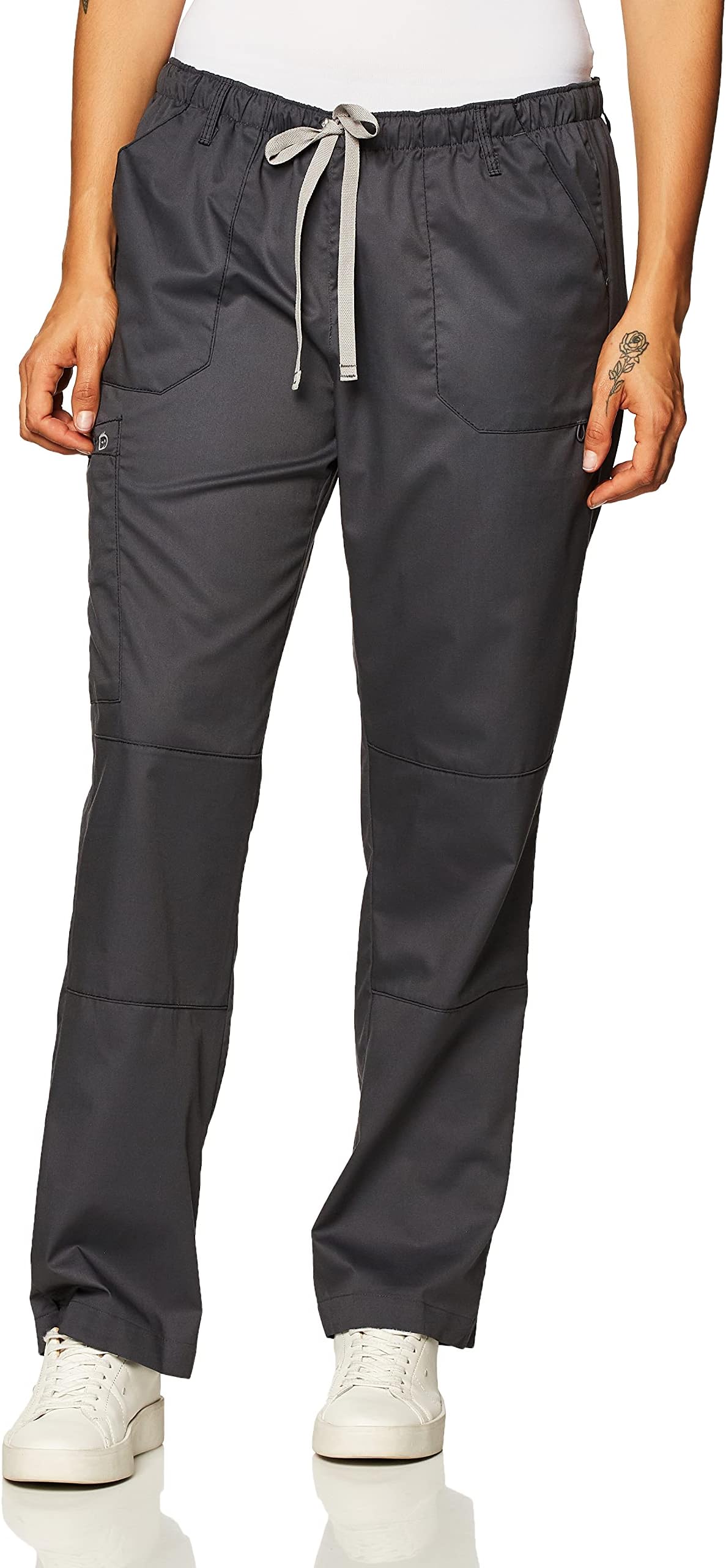 WonderWink Women's Petite-Plus-Size Wonderwork Straight Leg Cargo Scrub Pant