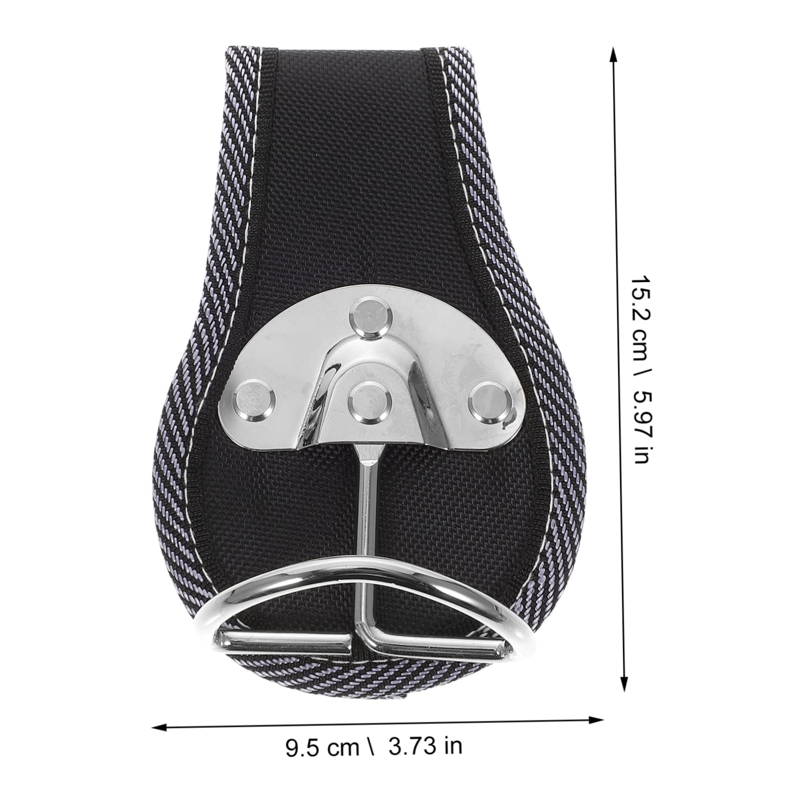 SOLUSTRE 3pièces Porte-Outils Métallique pour Ceinture Support De Marteau Et Clé Organisateur Pratique à Accrocher Compatible avec Ceintures Jusqu