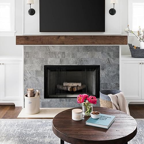 Miniatura 6 de AULIGET 100 azulejos de pared de pizarra oscura para despegar y pegar, 3 x 6 pulgadas, azulejos de piedra sintética de PVC para cocina, baño,