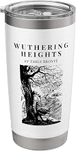 Wuthering Heights by Emily Bronte Vintage Book Cover Stainless Steel Insulated Tumbler