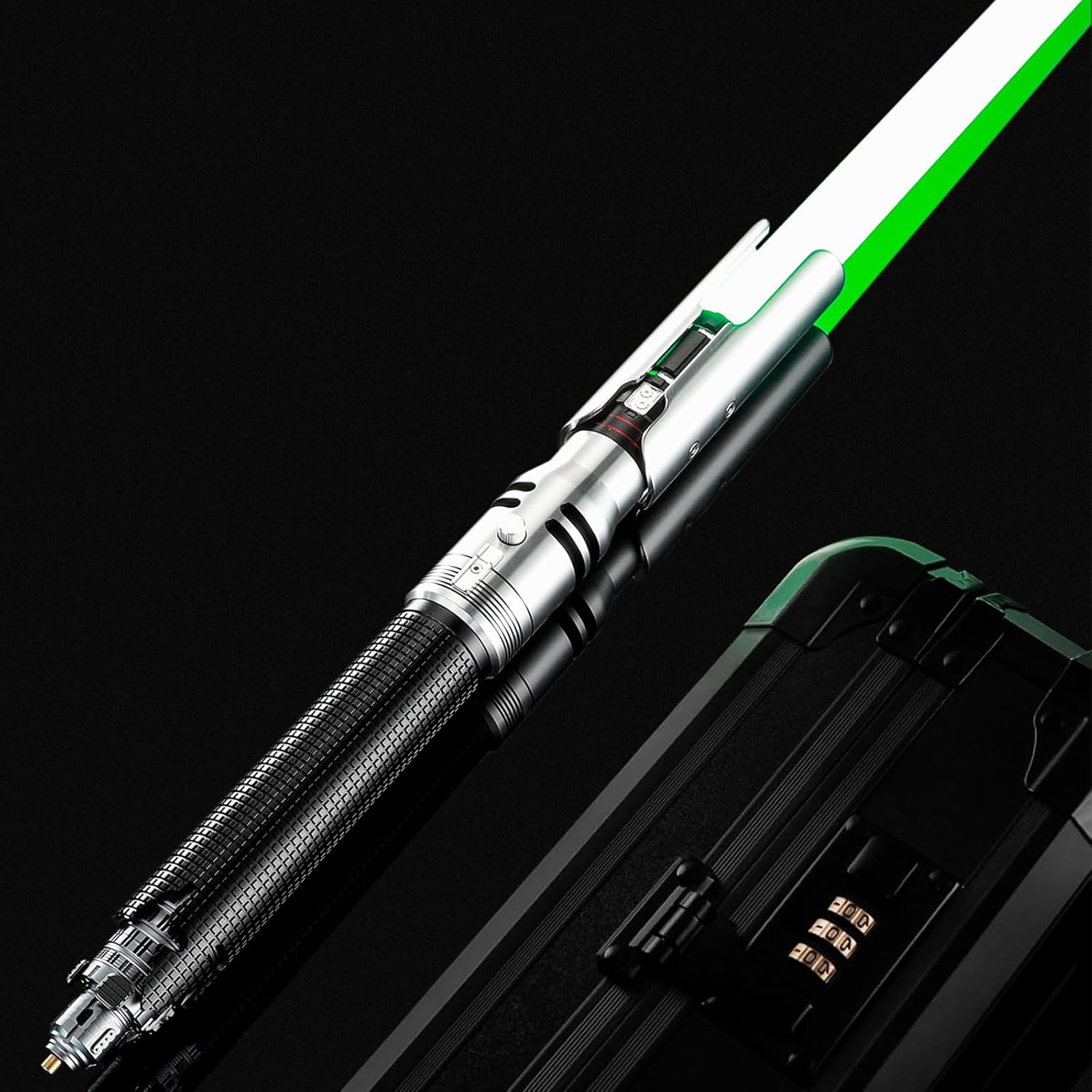Upgrade RGB3.0 Motion Control Smooth Swing Light Saber,16 Sound Fonts with Infinite Color Changing,Cal Light Saber for Adults, Metal Hilt Fallen Order Inspired with Black Box