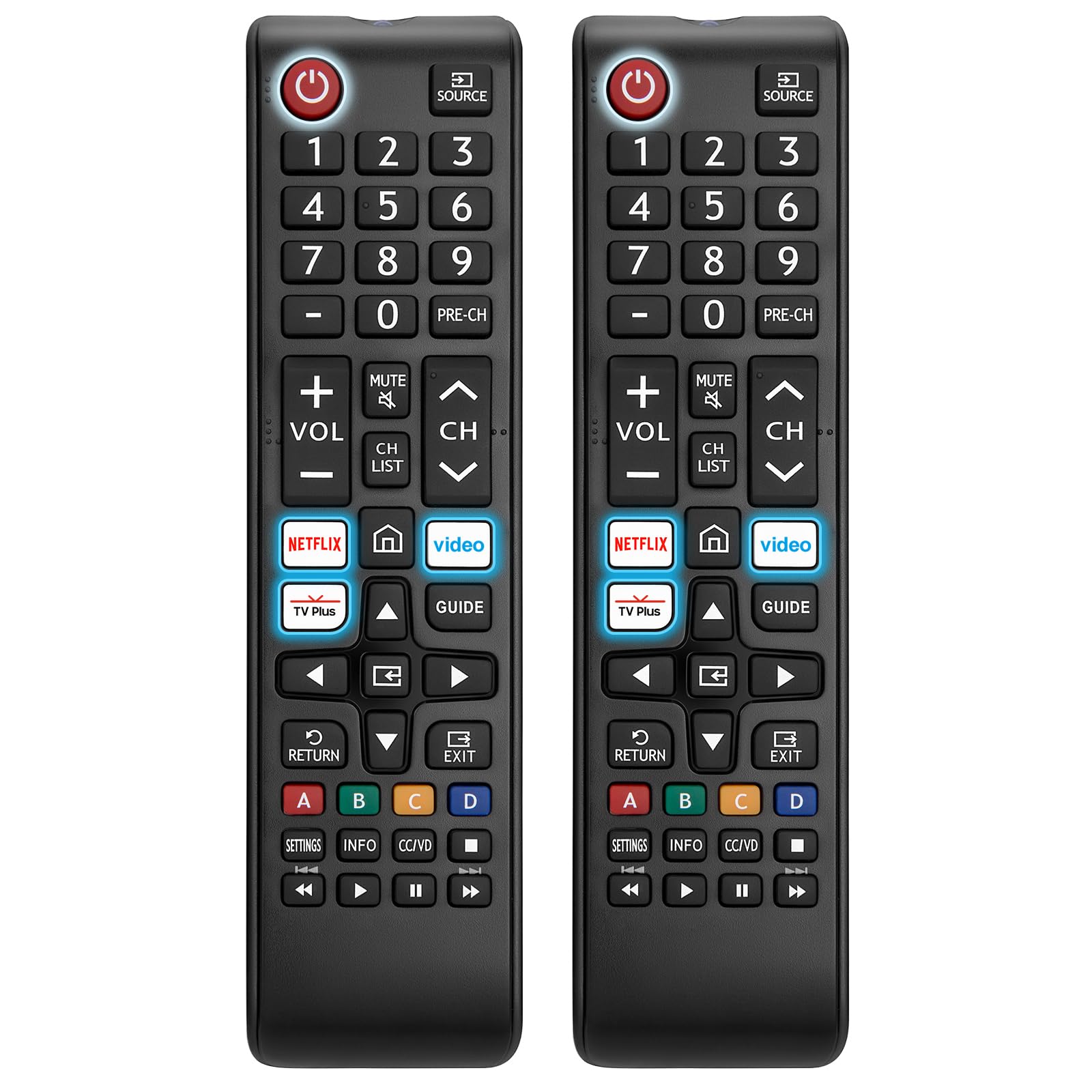 (Pack of 2) Universal for Samsung TV Remote Control Replacement Compatible with 