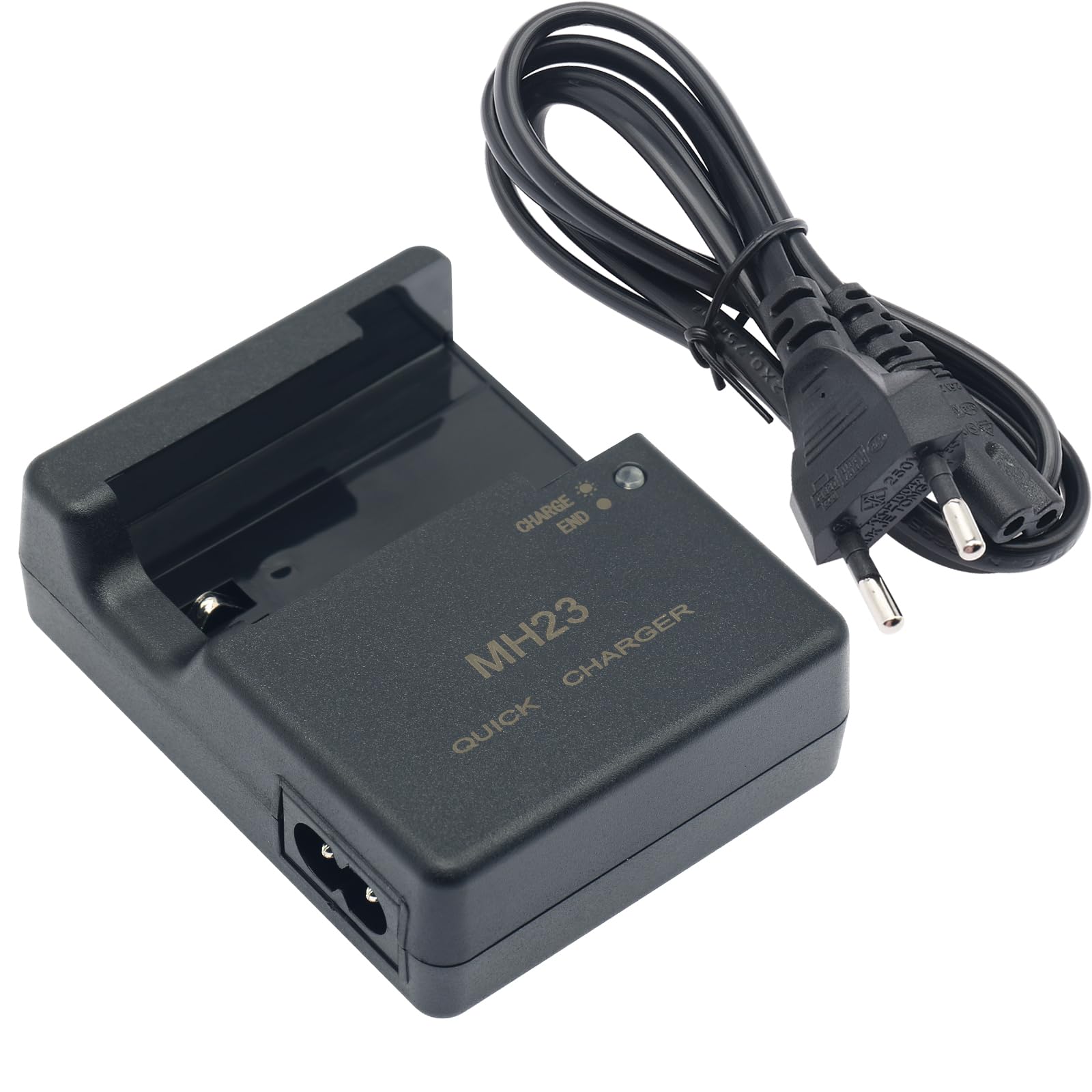 MH-23 Chargeur rapide pour Nikon : compatible avec batterie EN-EL9 EN-EL9a pour appareils photo reflex numériques Nikon D40 D40X D60 D3000 D5000