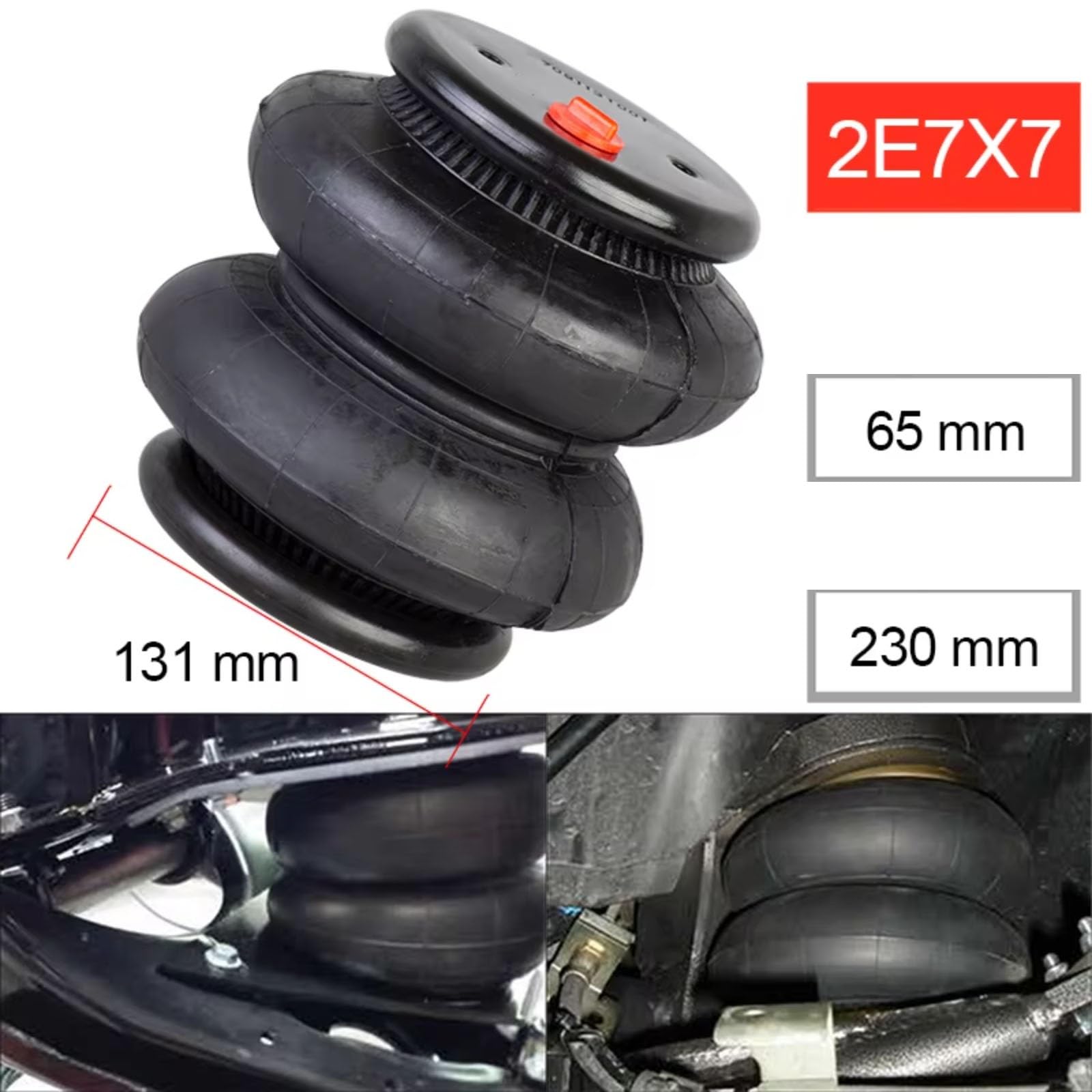 Compatible Avec Chevy Pour Silverado 1500 2500 3500 Ressorts Pneumatiques Suspension Airbag Accessoires Simples 2E7X7 FD120-17 Soufflet Suspension Pneumatique