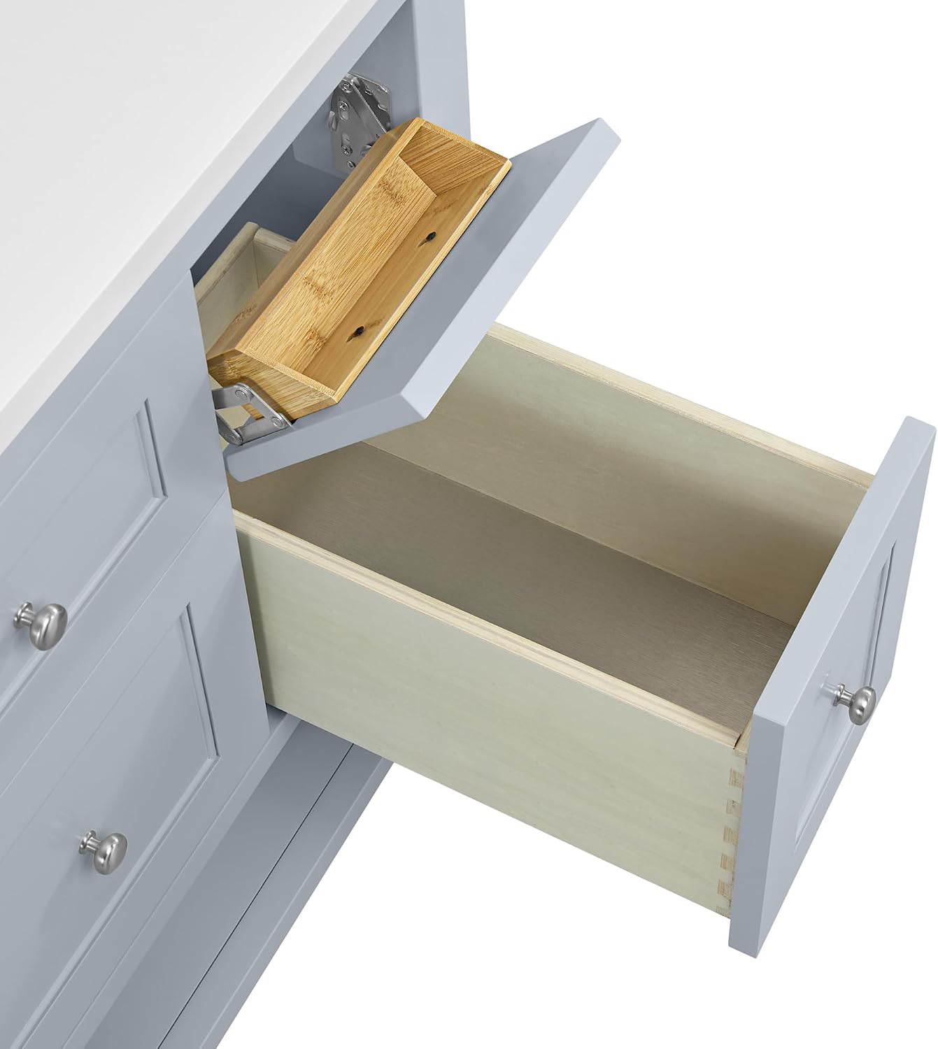 James Martin Vanities 330-V36 Breckenridge 36" Free Standing Single Basin Poplar Wood Vanity Cabinet Only - Whitewashed Oak