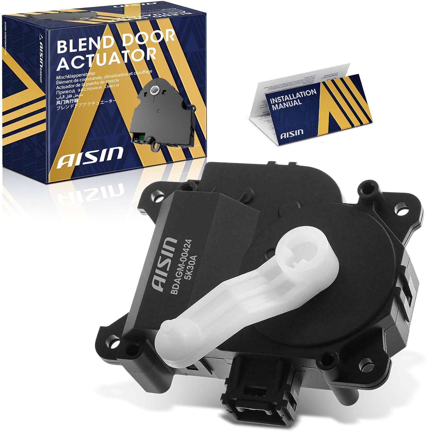 AISIN AFTERMARKET BDAGM-00424 Main HVAC Blend Door Actuator - Compatible with Toyota Camry 2002-2006, Avalon 1999-2004, Solara 2004-2008 - Temperature