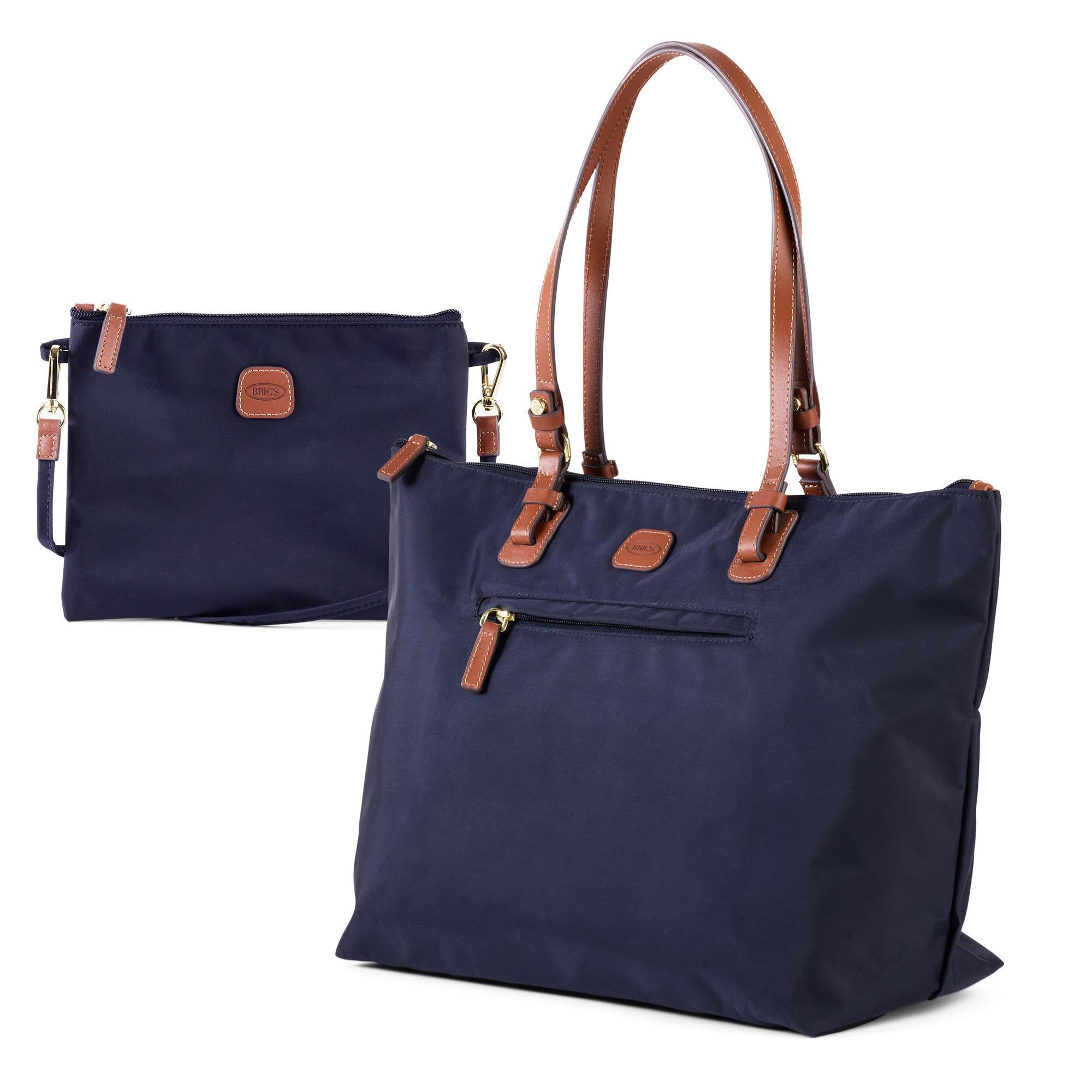 Bric's X-Collection Sportina Large 3-in-1 Tote Bag, Water-Resistant Carry-On w/Pass-Through, Adjustable Strap & Pouch