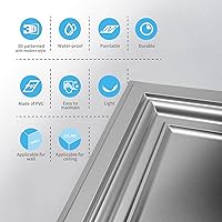 Vista 7 de Art3d Azulejos de techo de PVC, hoja de plástico de 2 x 2 pies en blanco (paquete de 24)