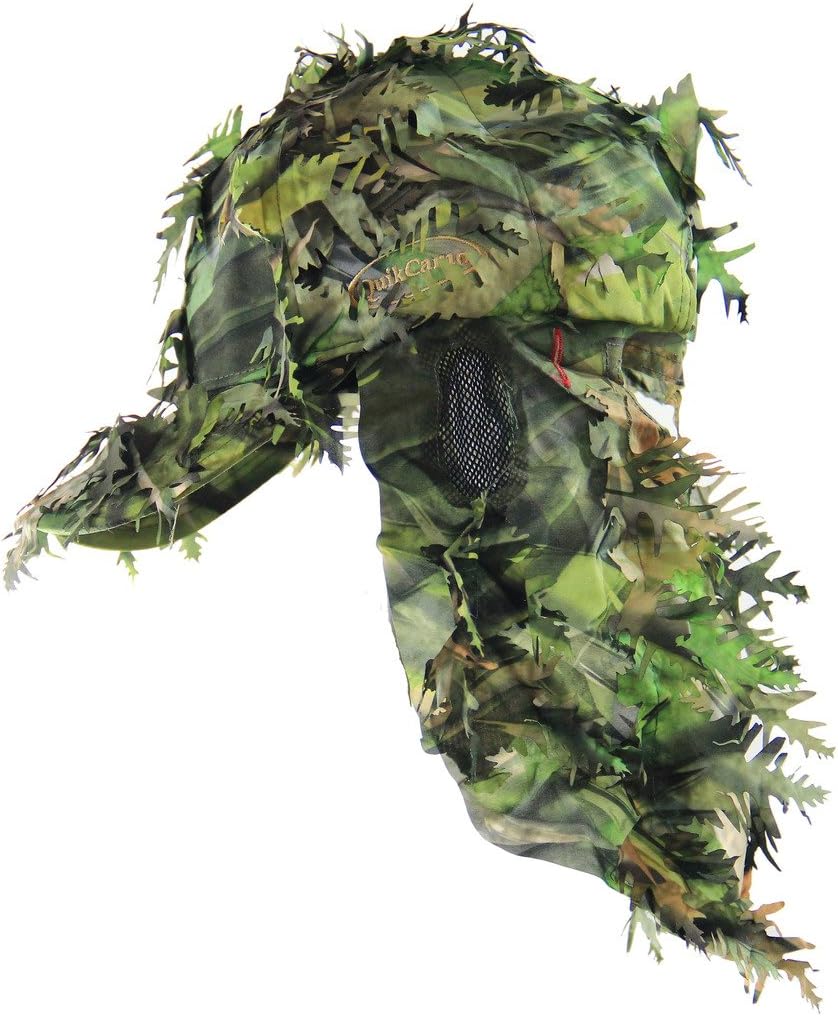 QuikCamo Depsoc Camouflage Camo Hunting Hat with Rear Model Face Mask Technology
