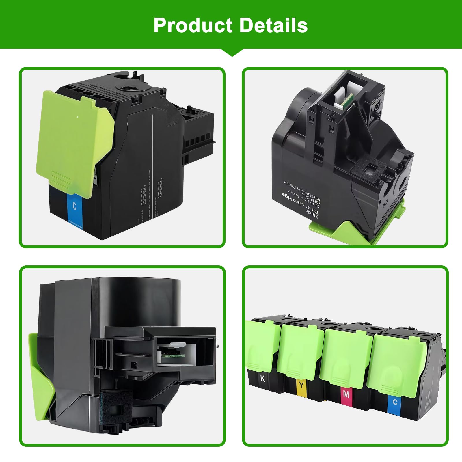 C310 C315 Cartucho de Toner Compatible para Xerox C310 C315 Toner para 006R04356 006R04357 006R04358 006R04359 C315DNI C310DNI C315dni Impresora Laser (5 Pack)