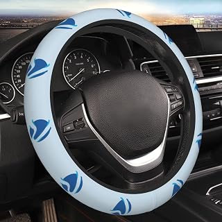 Thickened Print Neoprene Car Steering Wheel Cover, Neuquen Capital Logo Car Accessory for Diverse Cars, for Men Women Anti-Slip Elastic Protective Cover 15in Fit Cars, SUVs, Auto