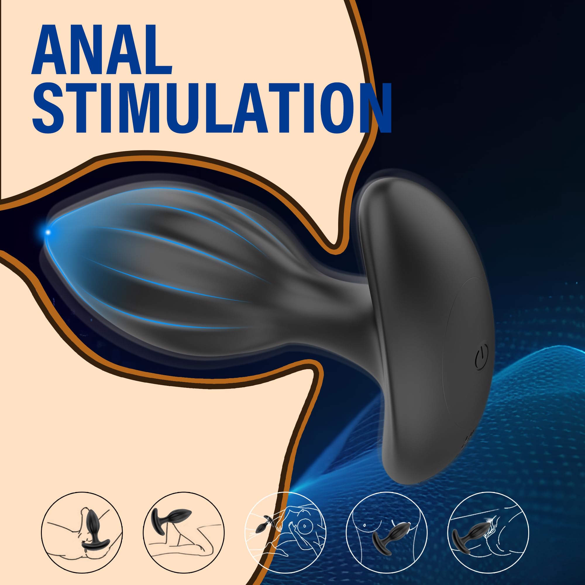 Amazon.com: Enchufe anal con control remoto, 4 juguetes sexuales anales,  felpa de glteos, enchufe vibrador de control remoto con 10 modos de  vibracin, juguetes sexuales para adultos y juegos para hombres y :