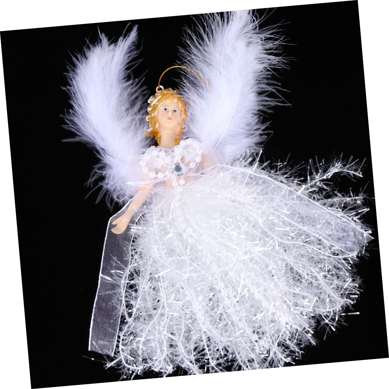 OUNONA 8piezas Adornos Colgantes De Ángel para Navidad Decoraciones De Festival Muñecos De Peluche para Árbol y Fiesta Accesorios De Decoración Encantadores